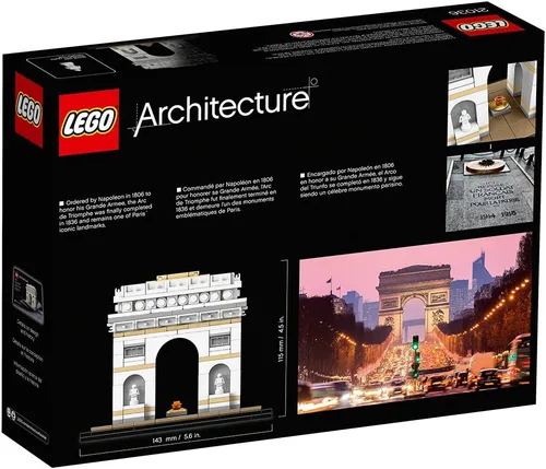 Vista 7 de LEGO Architecture 21036 Kit de construcción del Arco de Triunfo (386 piezas)