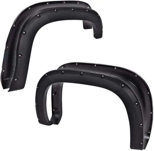 Vista 9 de Guardabarros G-PLUS para Chevy Silverado 1500 2007-2013, 4 unidades Fit Silverado 2500HD 3500HD 2007-2014,Fit 78.0"/97.6" Bed Fleetside,Not For