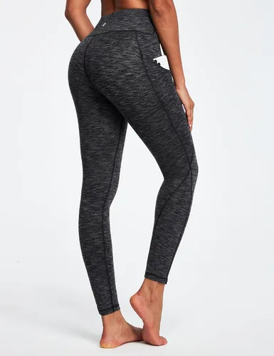 Vista 3 de Ewedoos - Leggings con forro de vellón y bolsillos para mujer, leggings térmicos de invierno para mujeres, pantalones de yoga y entrenamiento
