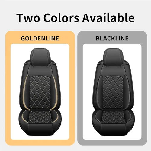Vista 8 de Funda de asiento delantero compatible con Hyundai Tucson 2010-2024 2025, fundas de asiento de automóvil de cuero de lujo compatible con bolsa