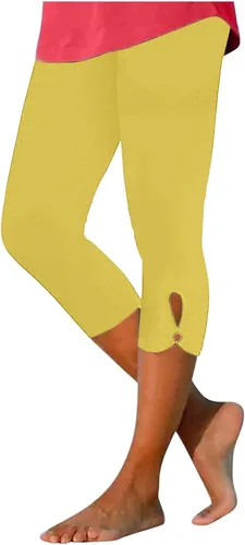 Vista 178 de Pantalones capri para mujer, estilo casual, de verano, elásticos, de cintura alta, pantalones de yoga, ajuste atlético, pantalones deportivos