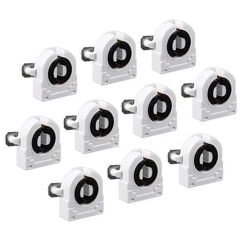 Vista 7 de uxcell 2 unids T8 soporte de luz fluorescente G13 base no derivada lámpara lápida enchufe AC 500 V 2A para tubo fluorescente LED