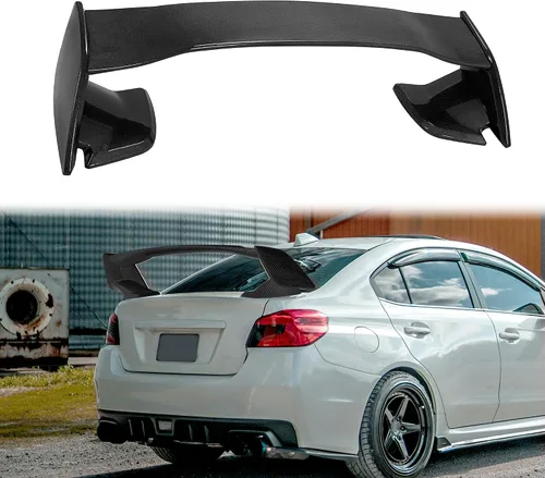 Vista 4 de KUAFU alerón para maletero trasero compatible con Subaru WRX y WRX STI 4 puertas sedán 2015-2021, alerón para alerón de cajuela trasera