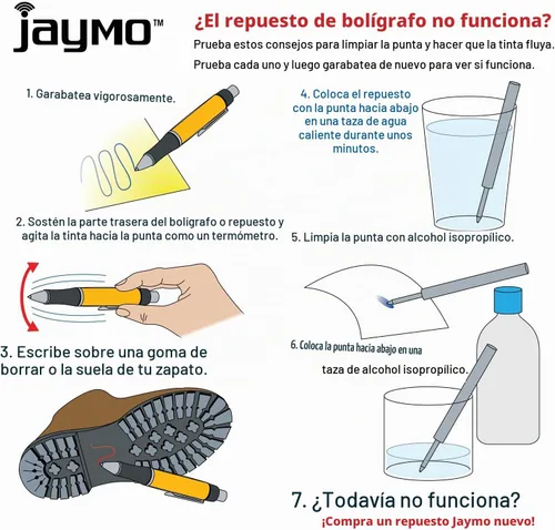 Vista 5 de Jaymo Repuesto para Montblanc 105158 – Medidas 4.44 in / 113 mm de largo – Recambio de bolígrafo roller – 12 negro