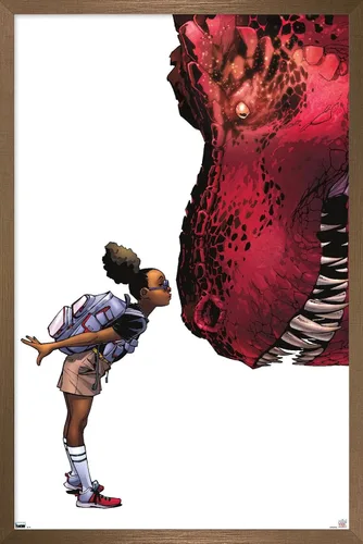 Vista 13 de Trends International Marvel Moon Girl & Devil Dinosaur - Póster de pared de beso, 22.4 pulgadas de largo x 14.7 pulgadas, versión enmarcada