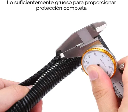 Vista 6 de Alex Tech 10 pies - Tubo de malla para cables dividida de 1/2 pulgada - Negro