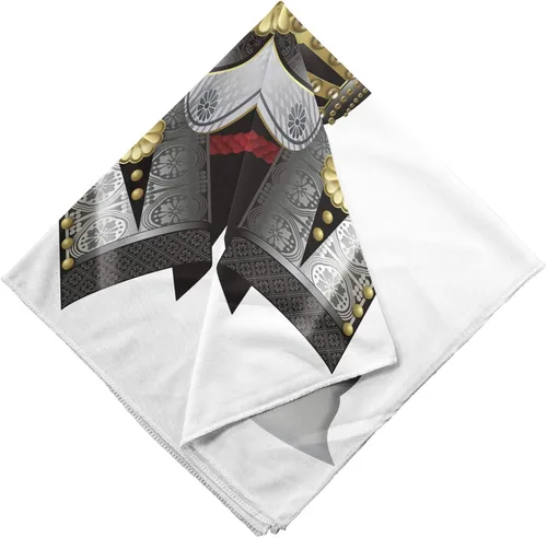 Vista 4 de Ambesonne Bandana japonesa Samurai Kabuto corbata unisex para cabeza y cuello