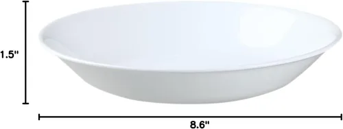 Vista 2 de Corelle Winter Frost - Tazones para servir de 20 onzas, juego de 12