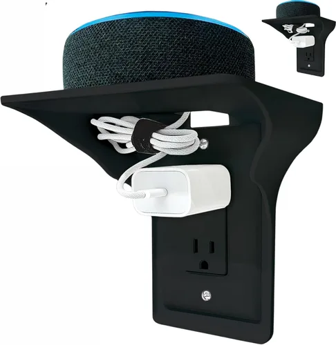 Vista 18 de Power Perch - Estante de salida sin taladro, estantes aptos para inquilinos Almendra