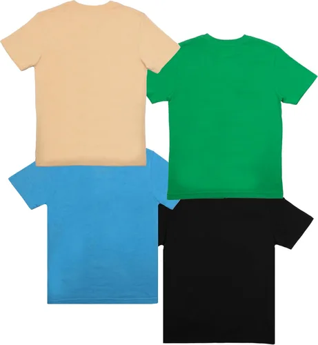 Vista 2 de Nintendo Super Mario Bros. Paquete de 4 camisetas de manga corta para niños