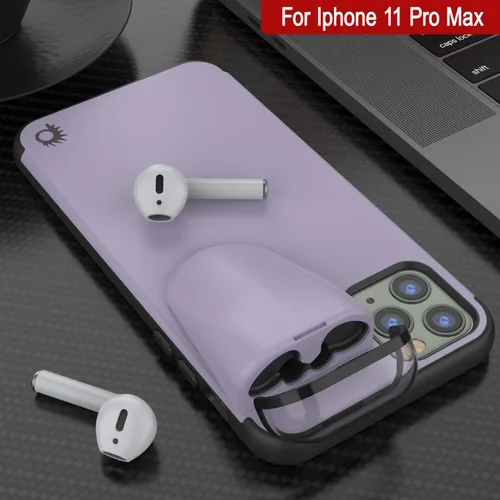 Vista 2 de Punkcase Funda para iPhone 11 Pro Max (serie TopPods) Funda delgada y duradera 2 en 1 diseñada para iPhone 11 Pro Max (6.5 pulgadas) Protege tu