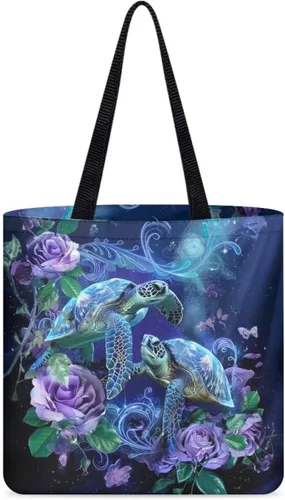 Vista 10 de Bolsa de tela para mujeres y niñas, bolsas de comestibles reutilizables