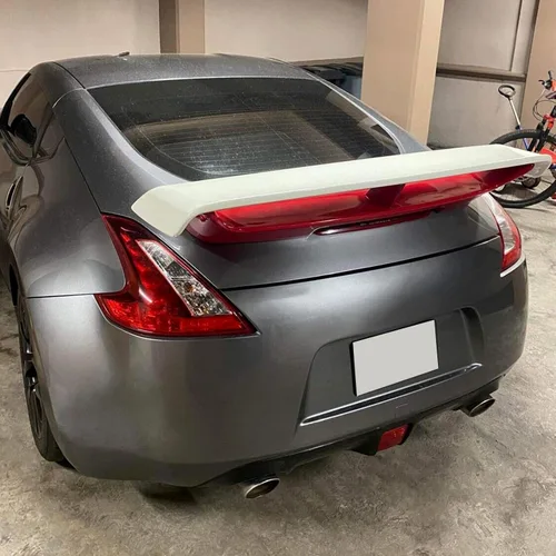 Vista 7 de HECASA Alerón trasero para maletero compatible con Nissan 370Z Coupé 2009-2021, alerón de maletero ala de plástico rojo y blanco