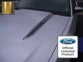 Vista 8 de Pegatina gráfica para Ford Mustang Hood Spear Cowl Stripe - LOB (compatible con 2010-2012) [Juego de 2 unidades), Negro (Mate)