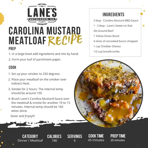 Vista 7 de Lane's Southbound Carolina Mustard BBQ Sauce, South Carolina BBQ Mustard Sauce, la mejor salsa BBQ perfecta para sándwiches y hamburguesas, 13.5