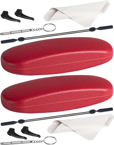 Vista 46 de RayLove Fundas rígidas unisex para gafas, estuche protector para gafas