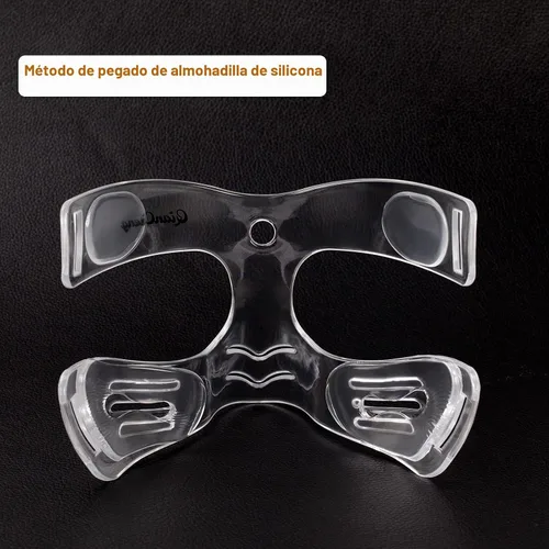 Vista 8 de QianCheng Protector de nariz para nariz rota para adulto, protector facial ajustable con relleno, QC-L5-L