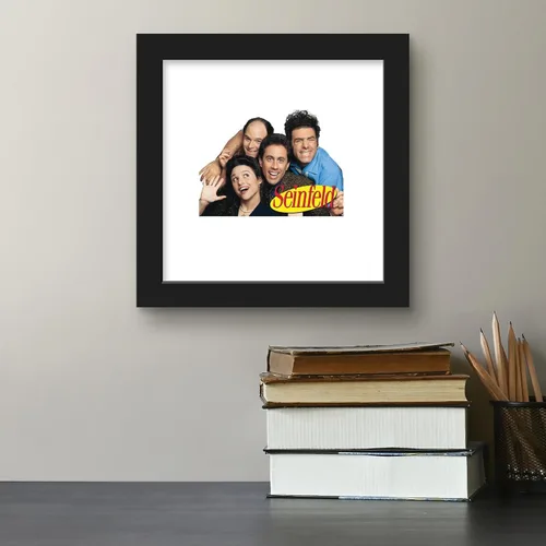 Vista 4 de Trends International Gallery Pops Seinfeld - Póster de pared con logotipo de grupo, 12 x 12 pulgadas, versión de marco negro