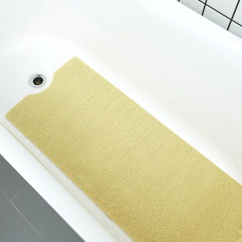 Vista 9 de Leotruny Tapete de ducha para bañera de 40 x 16 pulgadas, antideslizante, de cloruro de polivinilo suave, tapete para bañera para baño