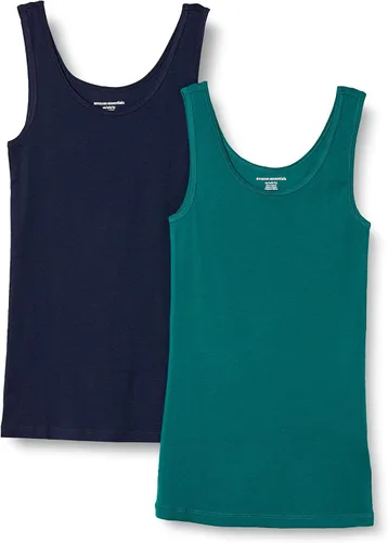 Vista 41 de Amazon Essentials - Camiseta sin mangas de corte entallado para mujer Aqua Blue/French Blue
