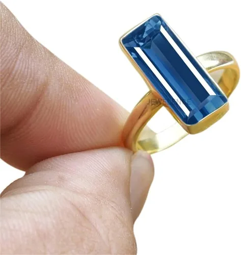 Vista 50 de Anillo de plata de ley maciza superpuesta de oro amarillo de 18 quilates para mujer, anillo de compromiso de plata esterlina, juego de bisel