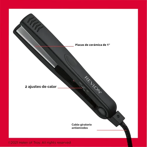 Vista 4 de Plancha para cabello de crámica de tamaño medio Revlon Rvst2043