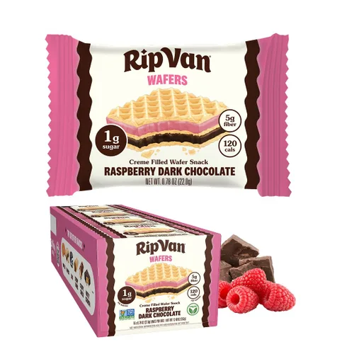 Vista 10 de Rip Van Galletas de oblea de chocolate y avellana, 0.14 oz de carbohidratos