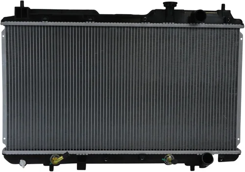 Vista 184 de TRQ Radiador de núcleo de aluminio de 1 fila Compatible con Subaru WRX STI 2.5L Turbo AWD 2015-2020