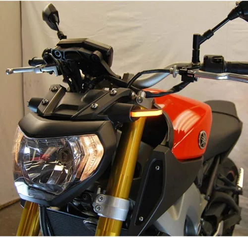 Vista 3 de New Rage Cycles Señales de giro delanteras - Compatible con Yamaha MT-09 2014-2016