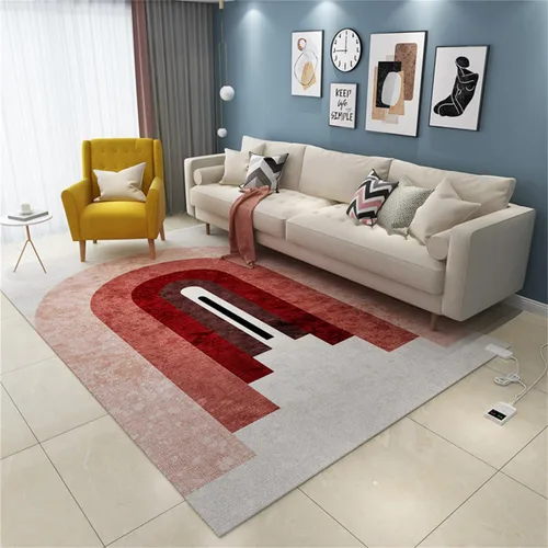 Vista 2 de Heated Floor Carpet Mats, Electric Heating Area Rug with Adjustable Temperature Timer,Radiant Floor Heater,Indoor Electric Space Heaters,for