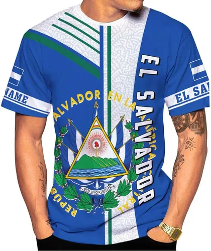 Vista 29 de Ligthuy - Camisa de El Salvador con nombre personalizado 3D, camiseta con la bandera de El Salvador para hombres y mujeres, camisetas unisex S-5XL
