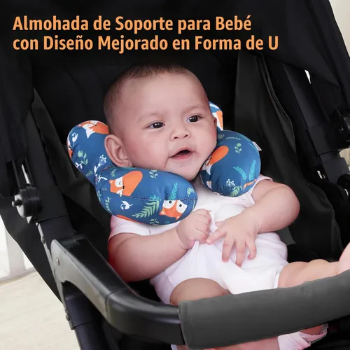 Vista 3 de KAKIBLIN Almohada para el cuello del bebé, almohada de la ayuda de la Fox-1