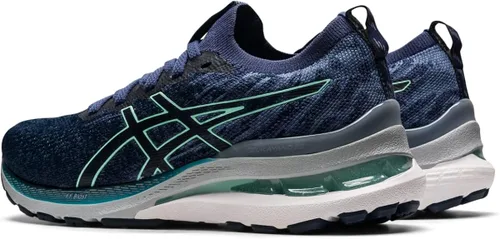 Vista 3 de ASICS Gel-Kayano 28 - Tenis de correr de punto de malla para mujer, Azul