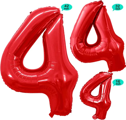 Vista 12 de GOER Globos Número 10 para Decoraciones de Fiesta de 10º Cumpleaños, Globos de Helio de Papel de Aluminio Jumbo de 42 Pulgadas para 10º Aniversario