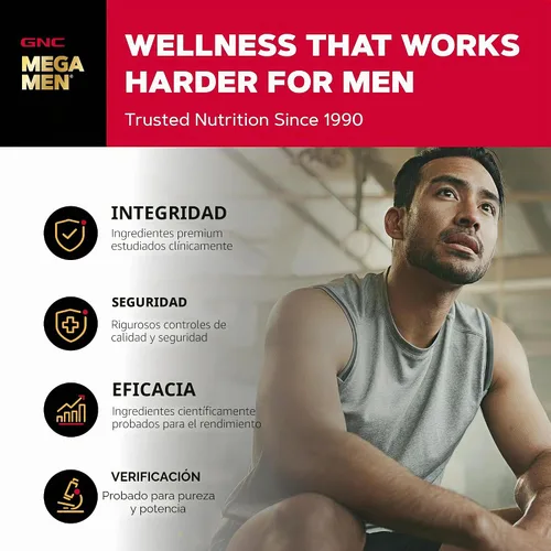 Vista 7 de GNC Fórmula de próstata para hombres, 60 cápsulas blandas, apoya la función reproductiva normal Contiene palma enana americana, beta-sitosterol