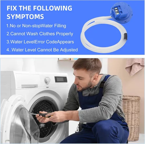 Vista 4 de DC96-01703H Interruptor de nivel de agua para lavadora Samsung Sensor de presión Accesorios de reemplazo DC96-01703N