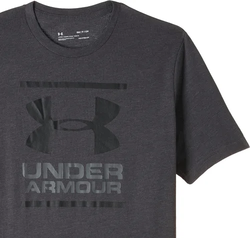 Vista 4 de Under Armour Camiseta de manga corta Global Foundation para hombre, Cabaña Cobalto Plaid