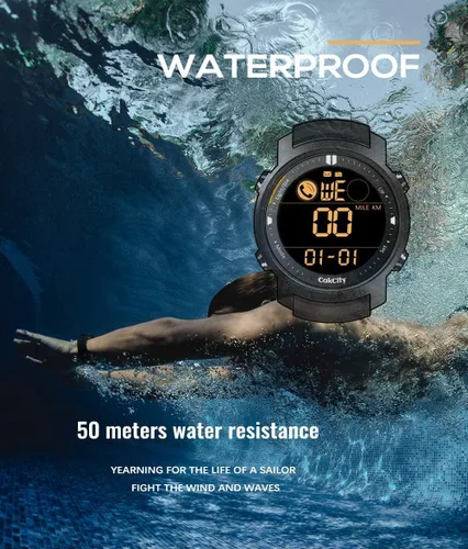 Vista 3 de CakCity Relojes deportivos digitales impermeables para hombre