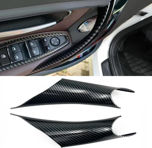 Vista 10 de Cubierta para manija de puerta de automóvil izquierda y derecha, Cubiertas Decorativas Protectoras para Manijas de Tirador Interior de Puerta