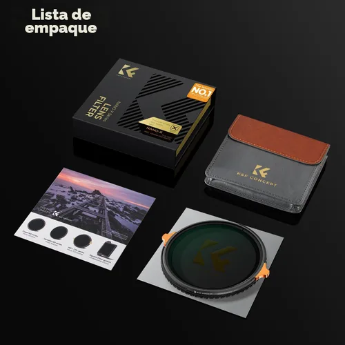 Vista 7 de K&F CONCEPT 82mm True Color Variable ND2-32 & Polarizer in 1 Lens Filter