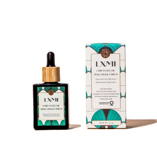 Vista 4 de LXMI Aceite facial 33 - Cuidado de la piel a base de plantas alimentado por 33 botánicos raros, regenerativos y nutritivos, antienvejecimiento