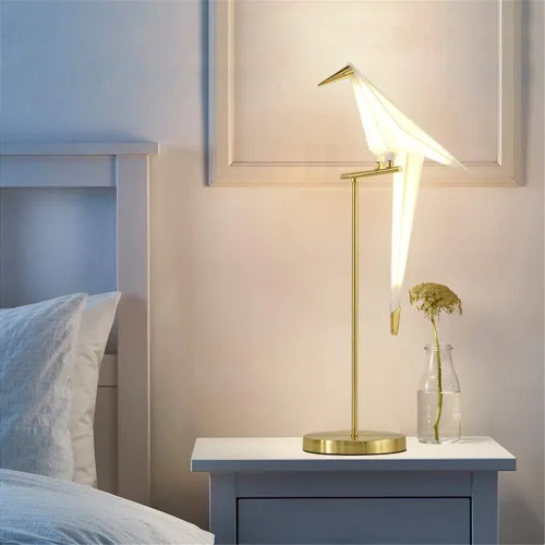 Vista 10 de Lámpara de pie LED moderna de 62 pulgadas con forma de pájaro para sala de estar, lámpara de pie plateada moderna con luz de piso de pájaro