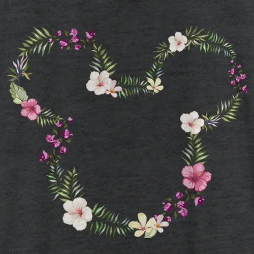 Vista 2 de Disney Classic Floral Mickey - Camiseta sin mangas con espalda cruzada para mujer