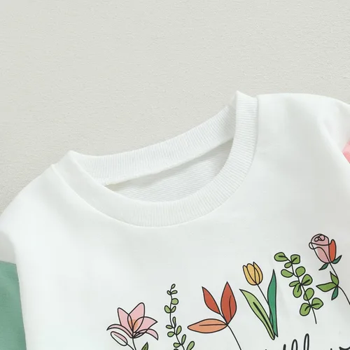 Vista 3 de Muasaaluxi Sudadera de manga larga con cuello redondo para bebé niña, suéter de gran tamaño, ropa de otoño 6M-4T