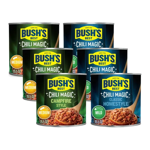 Vista 19 de Bush's Best Paquete variado de frijoles horneados dorados y frijoles blancos Hominy de 1 CT