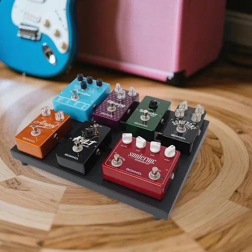 Vista 6 de GOKKO Tablero de Pedales de Guitarra 13.8" x 11" con Bolsa de Transporte (GKS-14)