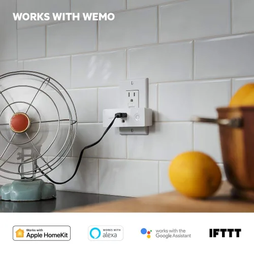 Vista 3 de Wemo - Mini enchufe inteligente, mini conector inteligente, Blanco