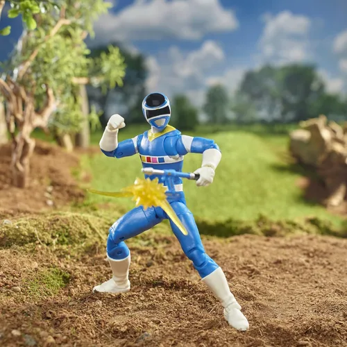 Vista 7 de Power Rangers Lightning Collection in Space Blue Ranger & Galaxy Glider - Figura de acción coleccionable de 6 pulgadas, múltiples accesorios