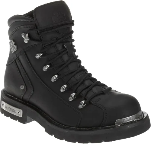 Vista 2 de Harley-Davidson Botas casuales de cuero electrónico para hombre, color negro, 7