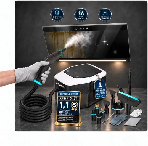Vista 12 de C4A Steam Cleaner【Industry No.1 Handheld Steam Control】105°C+ High-Temperature Steam Cleaner【Direct Start/Stop from Steam Gun】Easy One-Hand Black